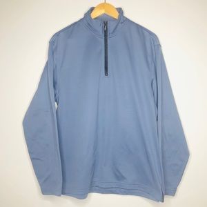 Izod Blue Quarter Zip Pullover in Sz M